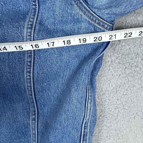 Levis Strauss & Co. Mens Trucker Jacket Size M Blue Hawaiian Style Liner Rare - Picture 12 of 14